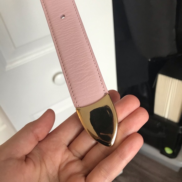 Philosophy pink leather belt, size 40 - Picture 9 of 12